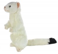 Soft Toy White Ferret Sitting by Hansa (27cm.H) 7322