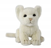 Soft Toy White Lion Wildcat Cub Lion by Hansa (19cm) 7291