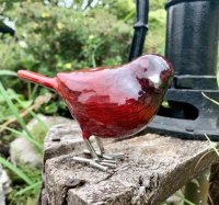 Tilnar Art Brushed Red Bird - 12.5cm