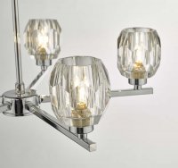 Idina 5 Light Semi Flush Polished Chrome