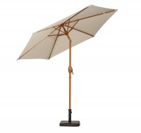 Royalcraft Ivory 2.5M Woodlook Crank And Tilt Parasol