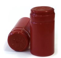 Heat Shrink Capsules - 6 Burgundy wine bottle shrink caps