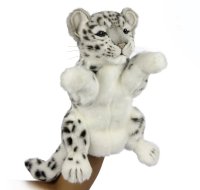 Soft Toy Hand Puppet Snow Leopard by Hansa (28cm H) 7502