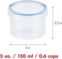 Lock & Lock Round Storage Food Container Clear - 150ml