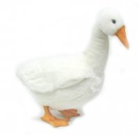 Soft Toy Bird, White Goose by Hansa (43cm) 3709