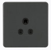 Knightsbridge Screwless 5A Unswitched Socket - Anthracite - (SF5AAT)
