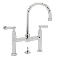 Perrin & Rowe Deck Mounted Basin Mixer with Lever Handles (3708)