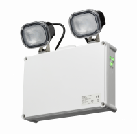Knightsbridge 230V IP65 2 x 3W LED Twin Emergency Spotlight - Self Test (EMTWINST) (EMTWINST)