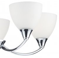 Dar Watson 5 Light Semi Flush Polished Chrome LED