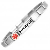 Taking Savaysa Medical ID Alert Bracelet.