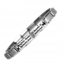 Sagittarius Zodiac Daisy Charm® Charm Bracelet by JSC - Stainless Steel.