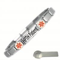 HPTH Patient Medical Alert Stainless Steel Bracelet