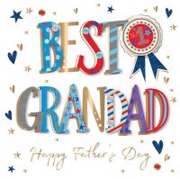 Father's Day Card - Grandad - 3D Glitter - Talking Pictures