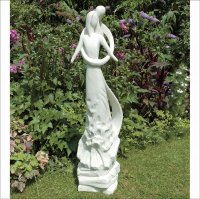 Solstice Sculptures Caring Embrace 81cm in Ivory Effect