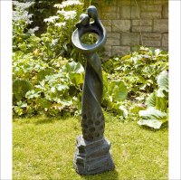 Solstice Sculptures Romantic Twist 63cm in Ebony Effect