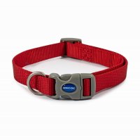 Ancol Medium Nylon Adjustable Collar - Red 30-50cm