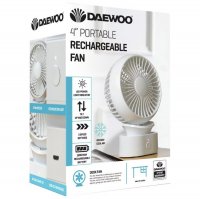 Daewoo 4? Portable Rechargeable Fan