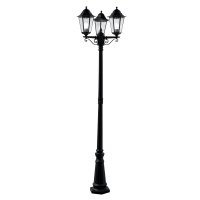 Searchlight Alex Outdoor Post Lamp 3 Light Black Ht 220