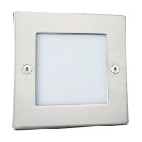 Searchlight Ankle LED Recessed Indoor & Outdoor Light Square Chrome-White