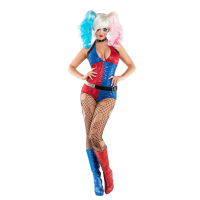 Evil Jester Costume Romper Suit Fancy Dress