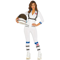 Women's Astronaut Space Suit Costume Moon Walk Fancy Dress