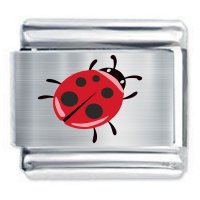 Colorev Ladybird bug  9mm compatible Italian Charm