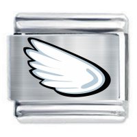 Colorev Left Angel Wing  9mm compatible Italian Charm