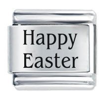 Happy Easter  ETCHED Italian Charm