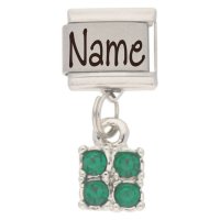 Personalised MAY Birthstone Dangle Name &Date Charm (Copy)