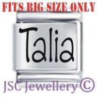 Talia Etched Name Charm - Fits BIG size 13mm