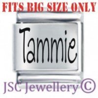 Tammie Etched Name Charm - Fits BIG size 13mm