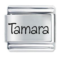 Tamara Etched Name Italian Charm
