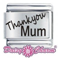 Thankyou Mum ETCHED Italian Charm by Daisy Charm®