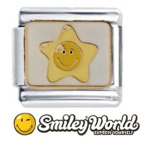 SmileyWorld Officially Licensed Smiley Star Italian Charm