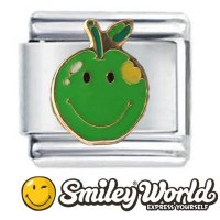 SmileyWorld Officially Licensed Smiley Apple Italian Charm
