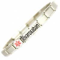 Rivaroxaban User Medical ID Alert Bracelet.