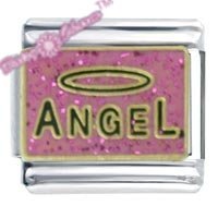 Angel Glitter Italian Charm