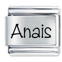 Anais Etched Name Italian Charm