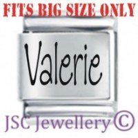 Valerie Etched Name Charm - Fits BIG size 13mm