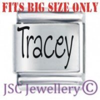 Tracey Etched Name Charm - Fits BIG size 13mm