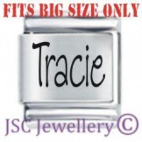 Tracie Etched Name Charm - Fits BIG size 13mm