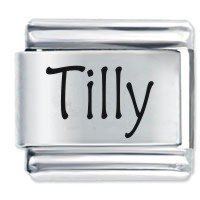 Tilly Etched Name Italian Charm