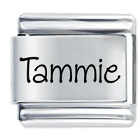 Tammie Etched Name Italian Charm