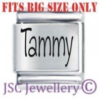 Tammy Etched Name Charm - Fits BIG size 13mm