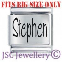 Stephen Etched Name Charm - Fits BIG size 13mm