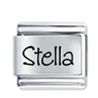 Stella Etched Name Italian Charm