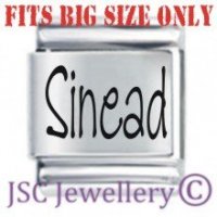 Sinead Etched Name Charm - Fits BIG size 13mm