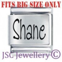 Shane Etched Name Charm - Fits BIG size 13mm