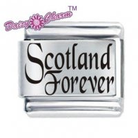 Scotland Forever ETCHED Italian Charm