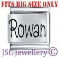 Rowan Etched Name Charm - Fits BIG size 13mm